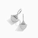 18 Karat White Gold Diamond Drop Earrings