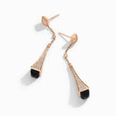 Rose Gold Diamond Teardrop Earrings