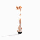 Rose Gold Diamond Teardrop Earrings
