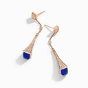 Rose Gold Diamond Teardrop Earrings