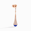 Rose Gold Diamond Teardrop Earrings
