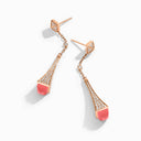 Rose Gold Diamond Teardrop Earrings