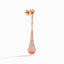 Rose Gold Diamond Teardrop Earrings