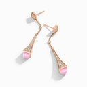 Rose Gold Diamond Teardrop Earrings