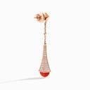 Rose Gold Diamond Teardrop Earrings