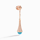 Rose Gold Diamond Teardrop Earrings