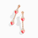 Rose Gold Diamond Drop Earrings