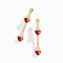 18 Karat Gold Diamond Drop Earrings