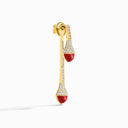 18 Karat Gold Diamond Drop Earrings