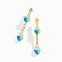 18 Karat Gold Diamond Drop Earrings
