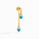 18 Karat Gold Diamond Drop Earrings
