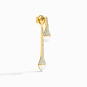 18 Karat Gold Diamond Drop Earrings