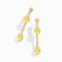 18 Karat Gold Diamond Drop Earrings