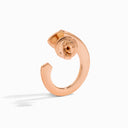 Cleo Venus Diamond Stud Earrings Rose Gold White Agate