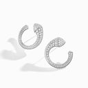 Cleo Venus Full Diamond Stud Earrings White Gold Diamond