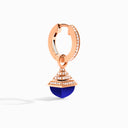 Mini Rev Diamond Drop Earrings Rose Gold Pink Coral