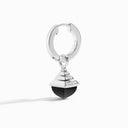 18 Karat Gold Mini Rev Diamond Drop Earrings