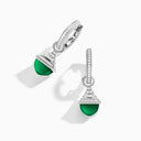 18 Karat Gold Mini Rev Diamond Drop Earrings