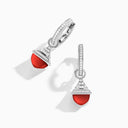 18 Karat Gold Mini Rev Diamond Drop Earrings