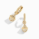 Mini Full Diamond Drop Earrings