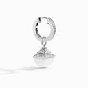 Cleo Rev Midi Diamond Drop Earrings White Gold Yellow Quartzite