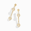 Gold Diamond Drop Earrings