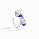 Diamond Open Hoop Earrings