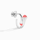 Diamond Open Hoop Earrings