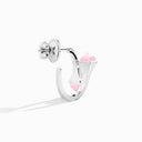 Diamond Open Hoop Earrings