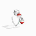 Diamond Open Hoop Earrings