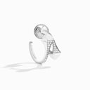 Diamond Open Hoop Earrings