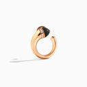 Cleo Venus Gold Midi Earrings Rose Gold White Agate