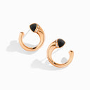 Cleo Venus Gold Midi Earrings Rose Gold White Agate