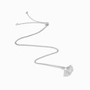 Cleo Rev Midi Full Diamond Pendant Necklace White Gold Diamond