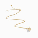Cleo Rev Midi Full Diamond Pendant Necklace Yellow Gold Diamond