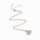 Cleo Rev Luxe Midi Full Diamond Pendant Necklace Rose Gold Diamond
