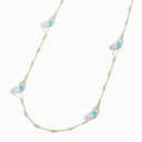 Cleo Rev Diamond Long Chain Necklace Yellow Gold