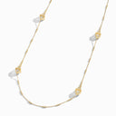 Cleo Rev Full Diamond Long Chain Necklace Yellow Gold Diamond