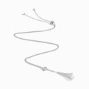 Cleo Diamond Teardrop Pendant Necklace White Gold Sea Blue Chalcedony