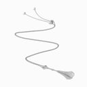Cleo Full Diamond Teardrop Pendant Necklace White Gold Diamond