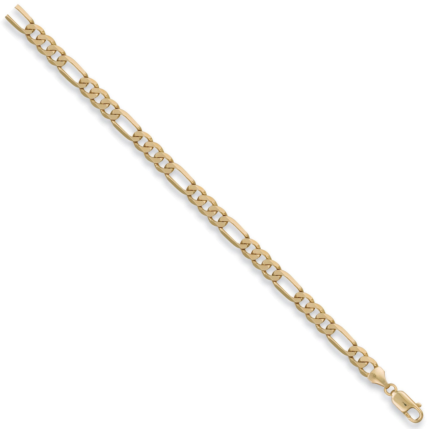 Yellow Gold 6.3mm Figaro Chain - 9ct Gold