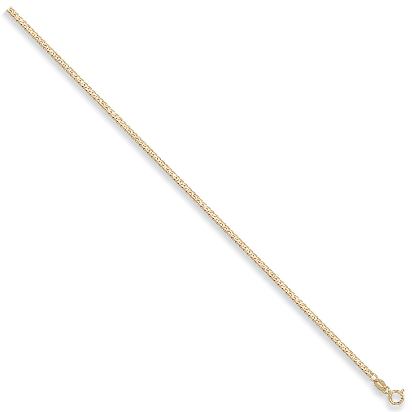 Yellow Gold 2.2mm Curb Chain - 9ct Gold