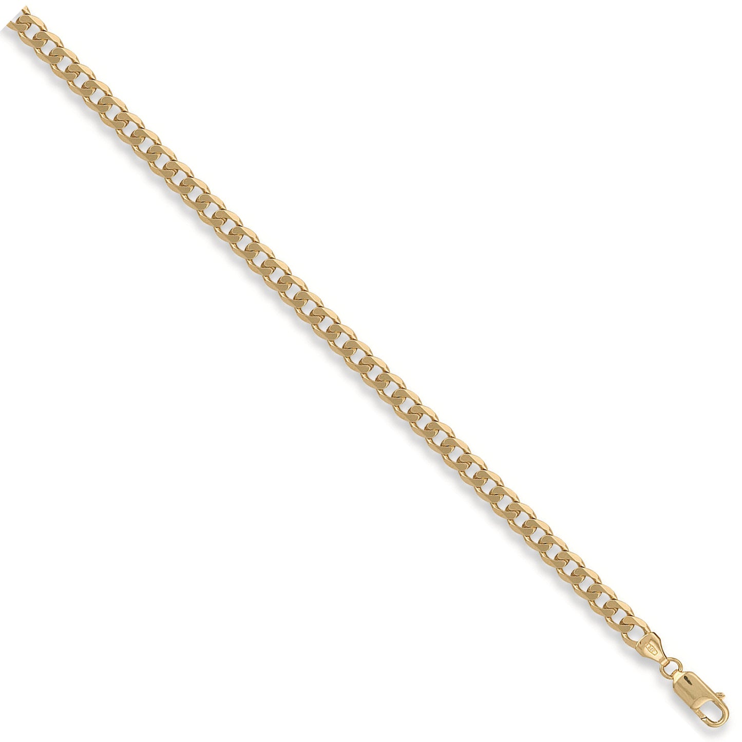 Yellow Gold 5.4mm Curb Chain - 9ct Gold