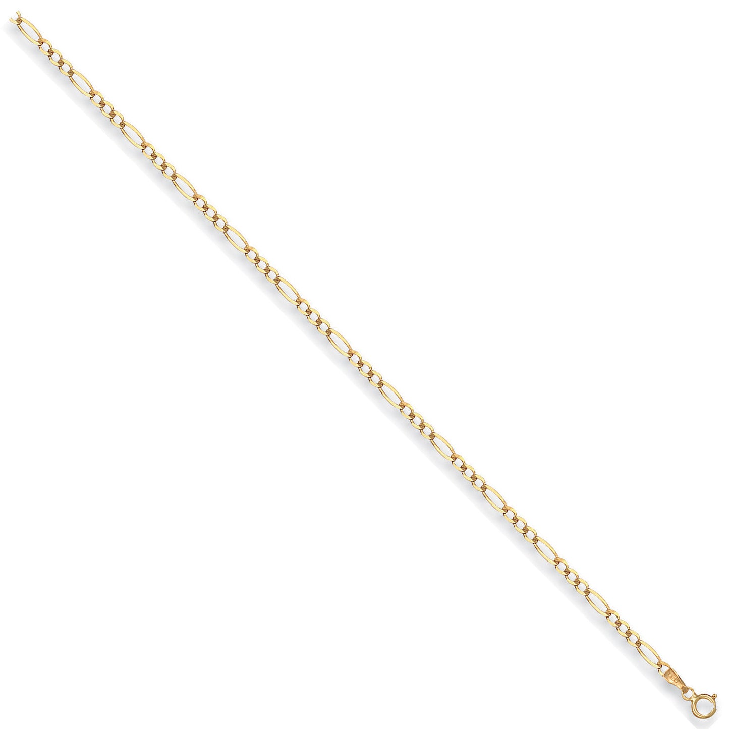 Yellow Gold 2.7mm Economy Figaro Chain - 9ct Gold