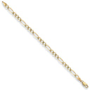 Yellow Gold 4.4mm Economy Figaro Chain