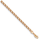 Yellow Gold 3.4mm Open Double Curb Chain