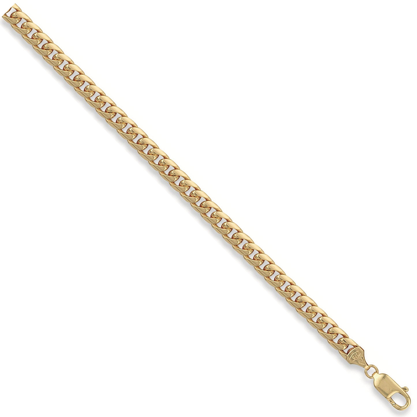 Yellow Gold Miami Link 5.4mm Chain - 9ct Gold