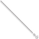 White Gold 1.5mm Traditional Classic Curb Chain