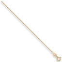 Yellow Gold 1.1mm Traditional Classic Curb Chain