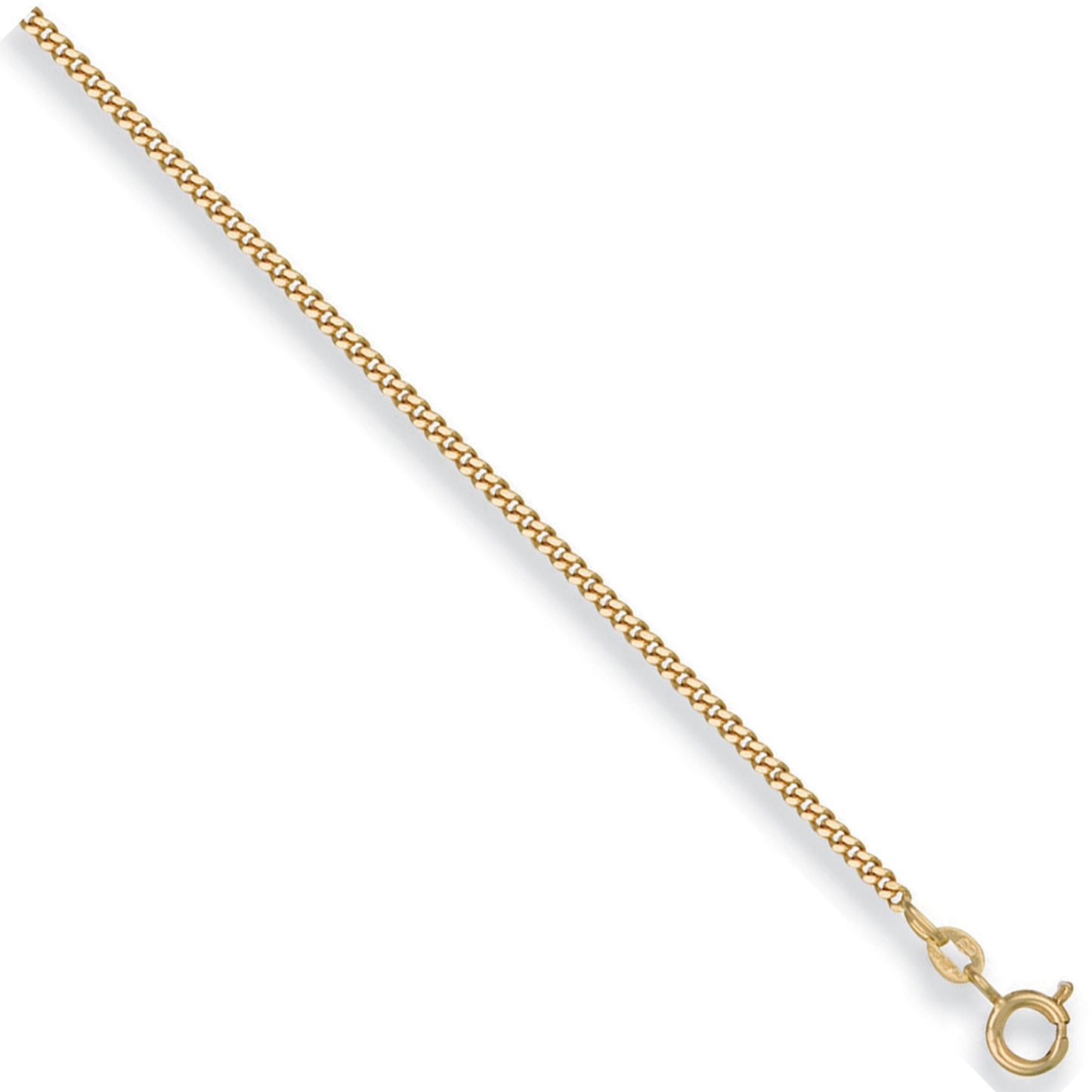 Yellow Gold 2.0mm Traditional Classic Curb Chain - 9ct Gold